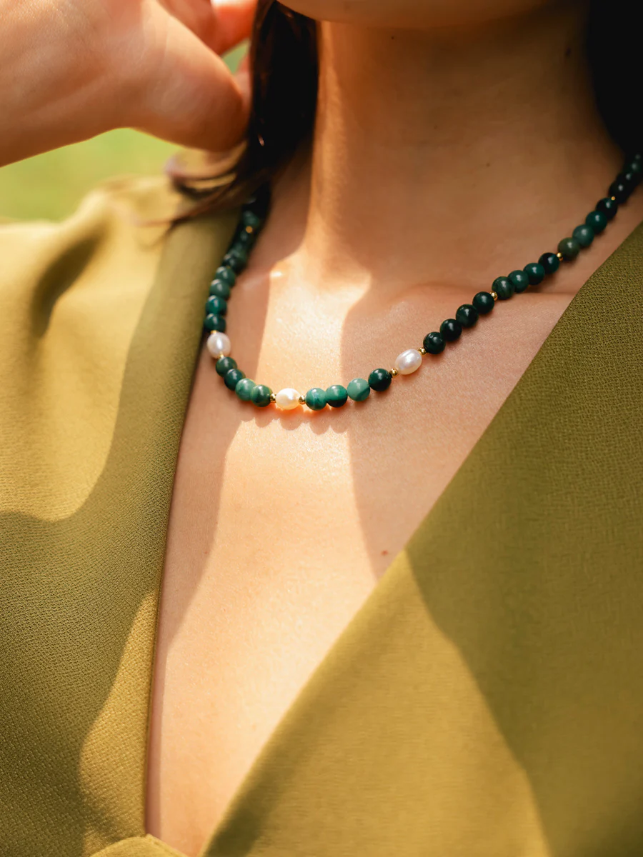 Dawn Pearl Green Kette - Image 3