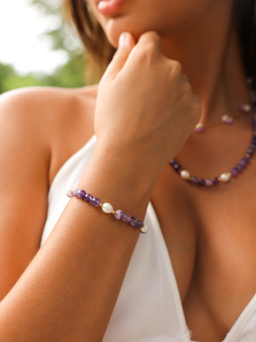 Dawn Pearl Purple ARMBAND - Image 3