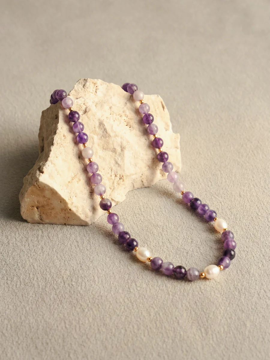 Dawn Pearl Purple Kette - Image 4