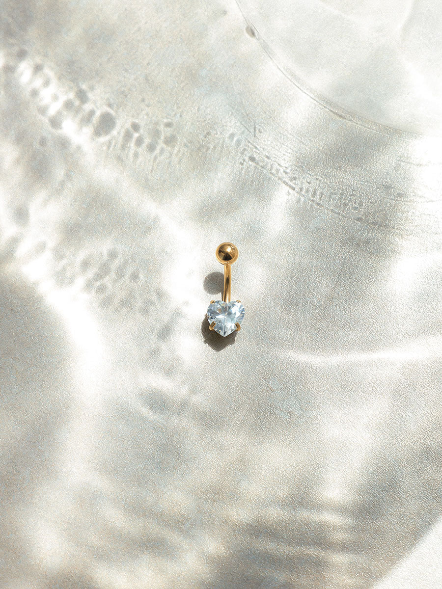 Diamond Heart Bauchnabelpiercing - Image 4