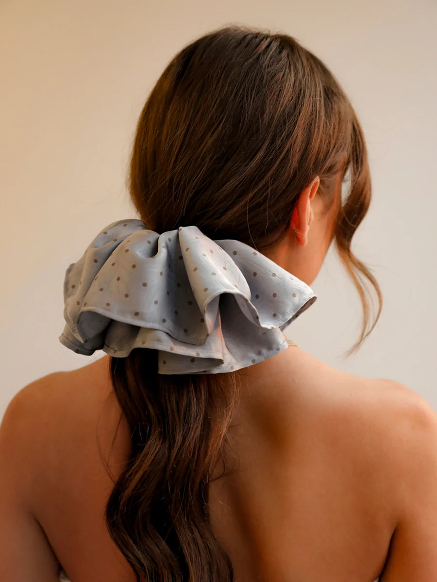Elegant Polka Scrunchie - Image 3