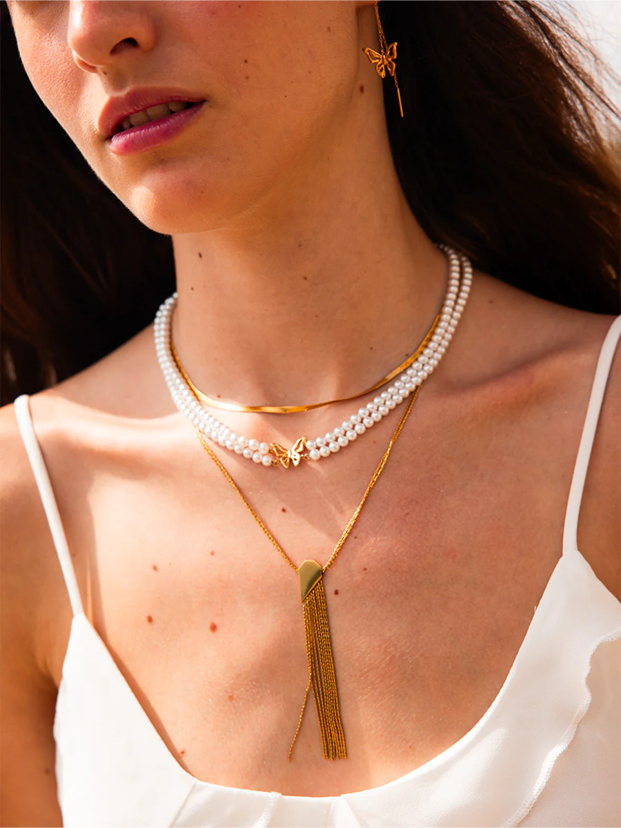 Butterfly Pearl Kette - Image 5