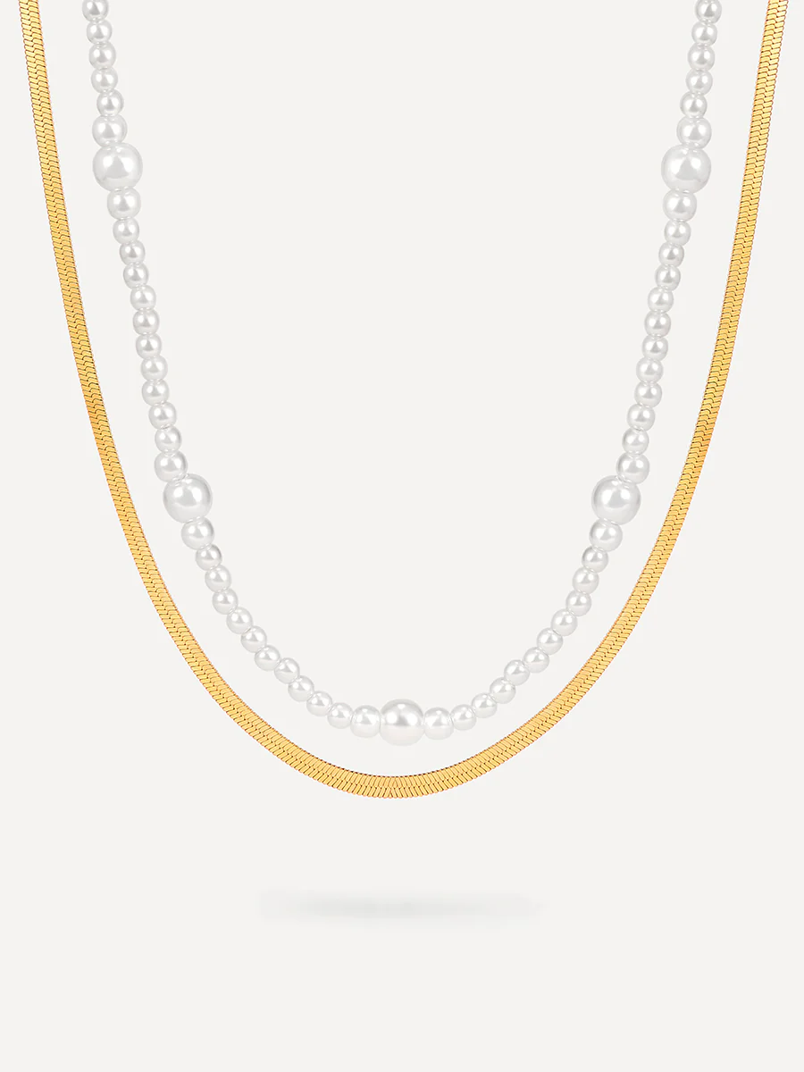 Enchanting Pearl Layered Kette