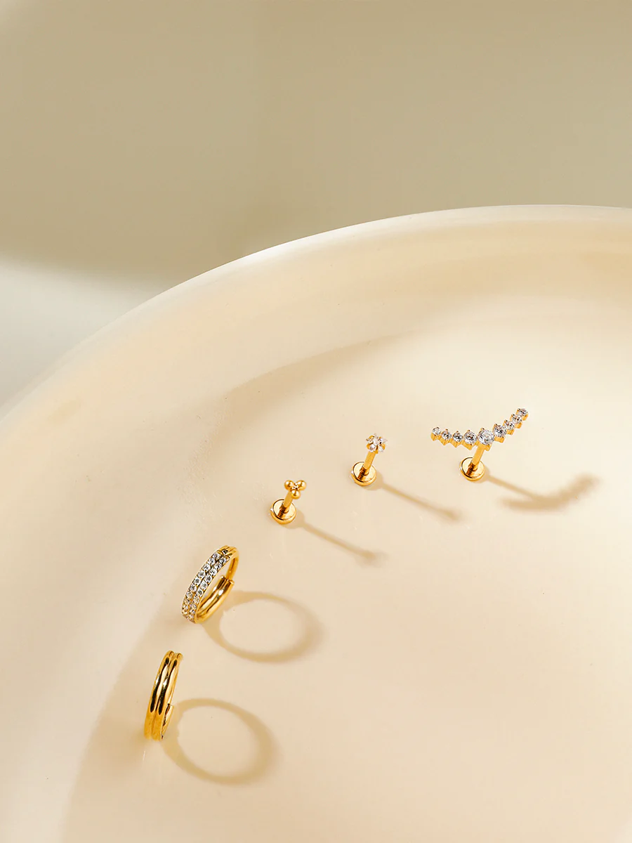 Eternity Glowing Double Hoop Titan Piercing - Image 4