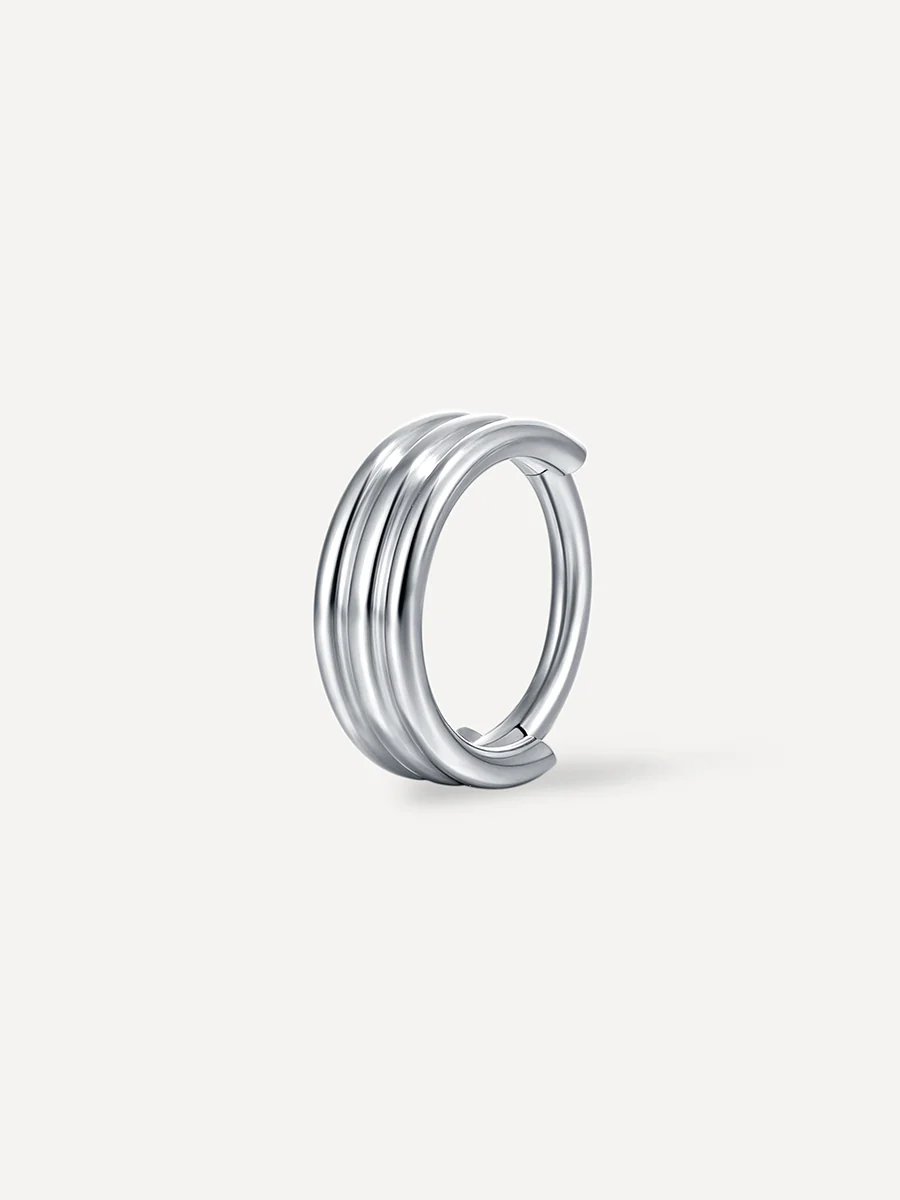Eternity Plain Triple Hoop Titan Piercing - Image 8