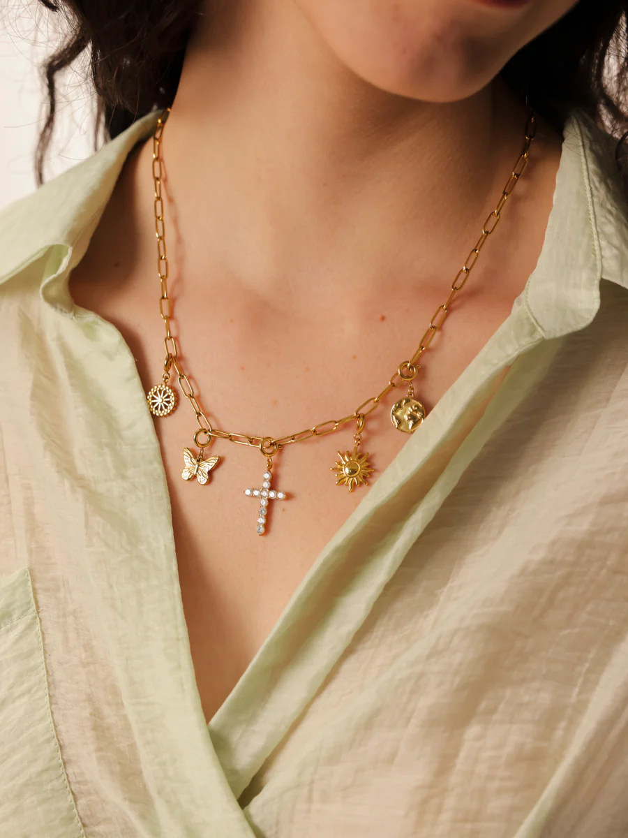 Floral Butterfly Ketten-Charm - Image 6