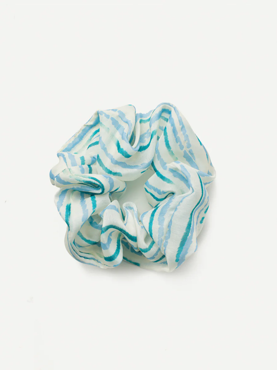 Fresh Wave Blue Scrunchie