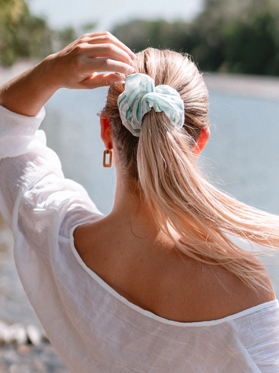 Fresh Wave Blue Scrunchie - Image 6