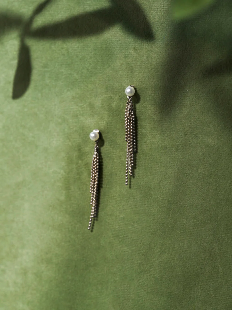 Fringe Pearl Ohrringe - Image 8