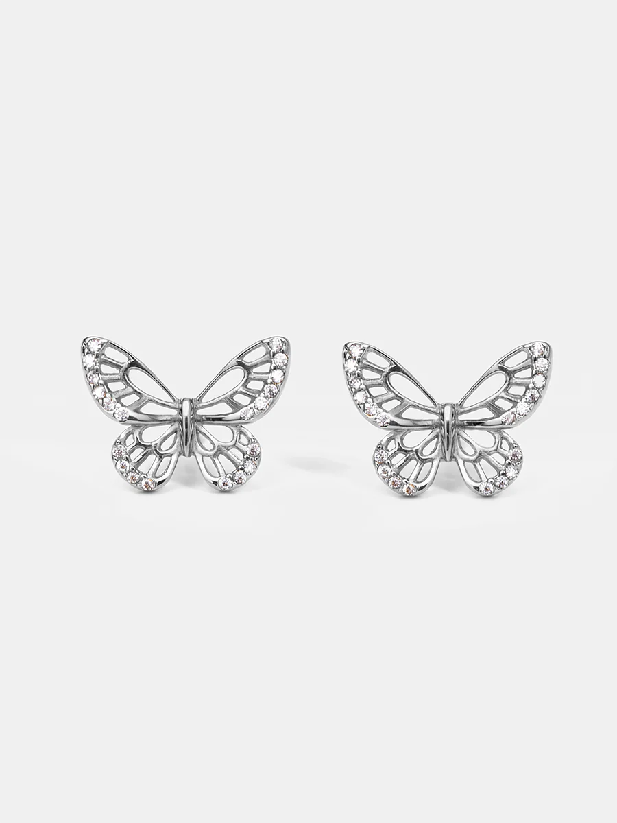 Glittering Butterfly Ohrringe - Image 4