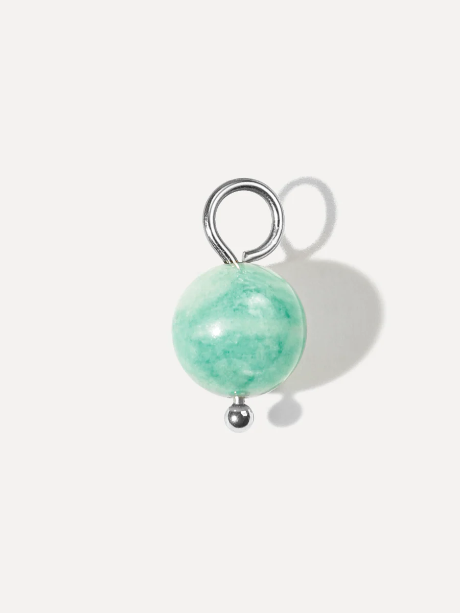 8,4mm Lake Green Ohrring-Charm - Image 3