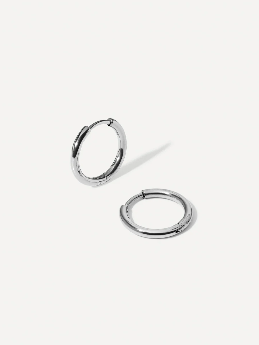 16mm Minimal Hoop Ohrringe - Image 6