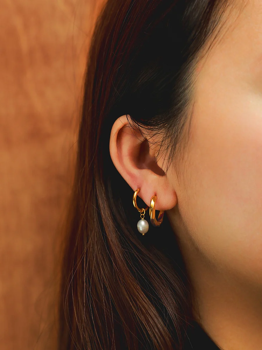Modern Pearl Small Ohrringe - Image 6