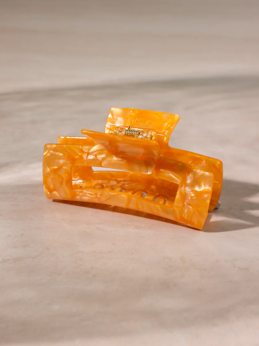 Modern Style Haarklammer Caramel Marble