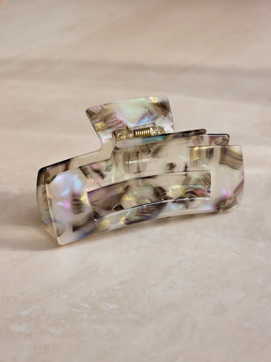 Modern Style Haarklammer Milky Marble