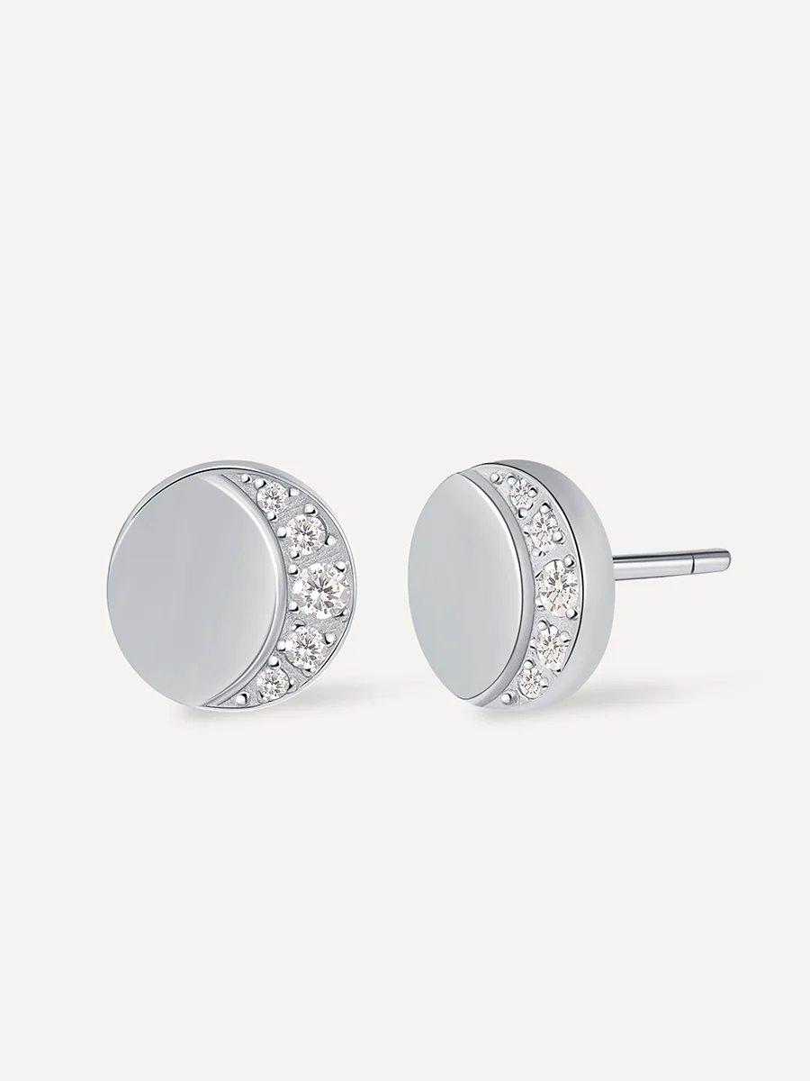 Moon Phase Crescent Light Stud Ohrringe - Image 10