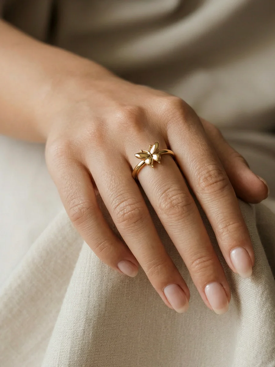 Moonlit Butterfly Ring - Image 3