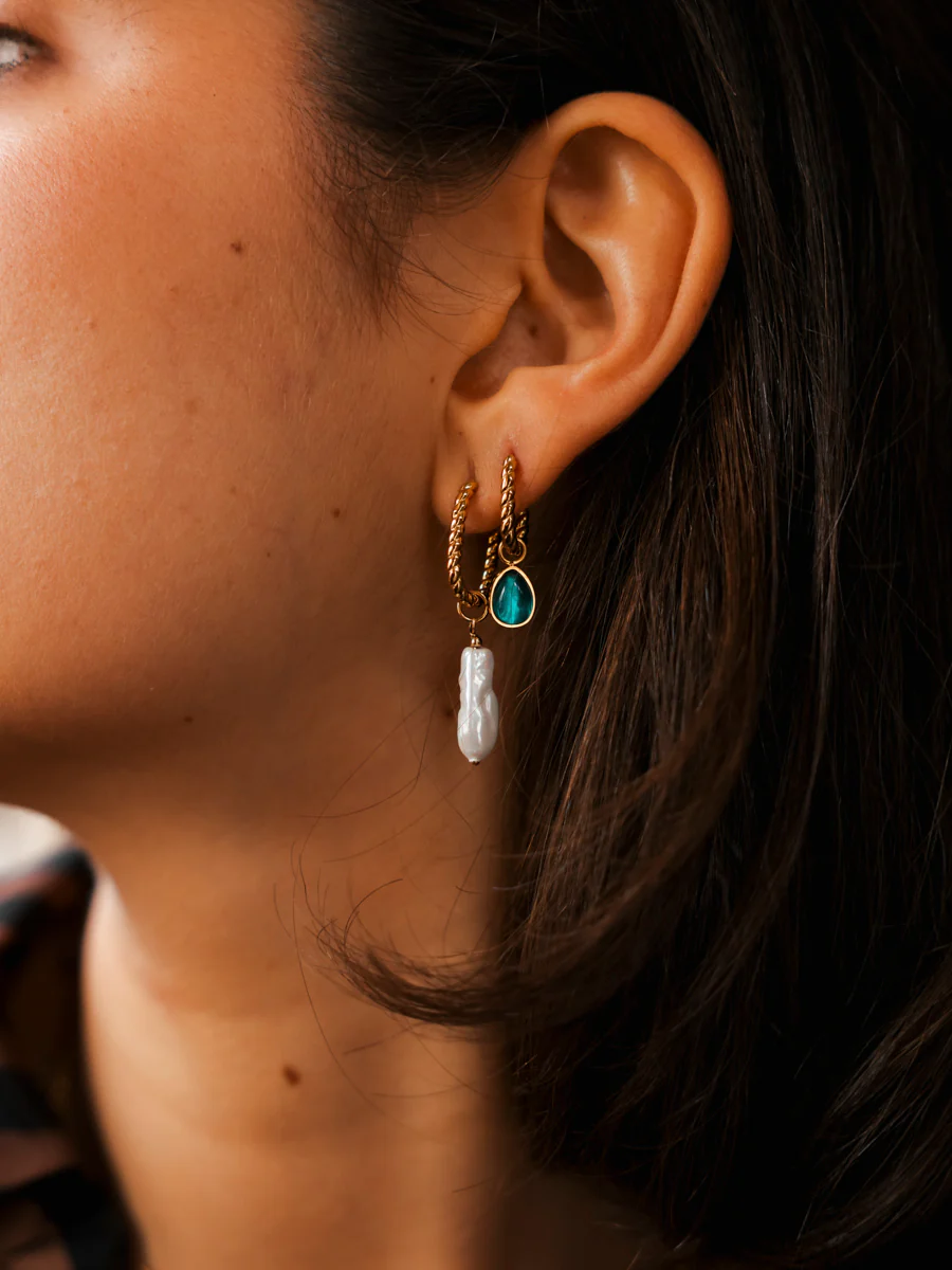 9,3x7mm Mystic Teardrop Ohrring-Charm - Image 2