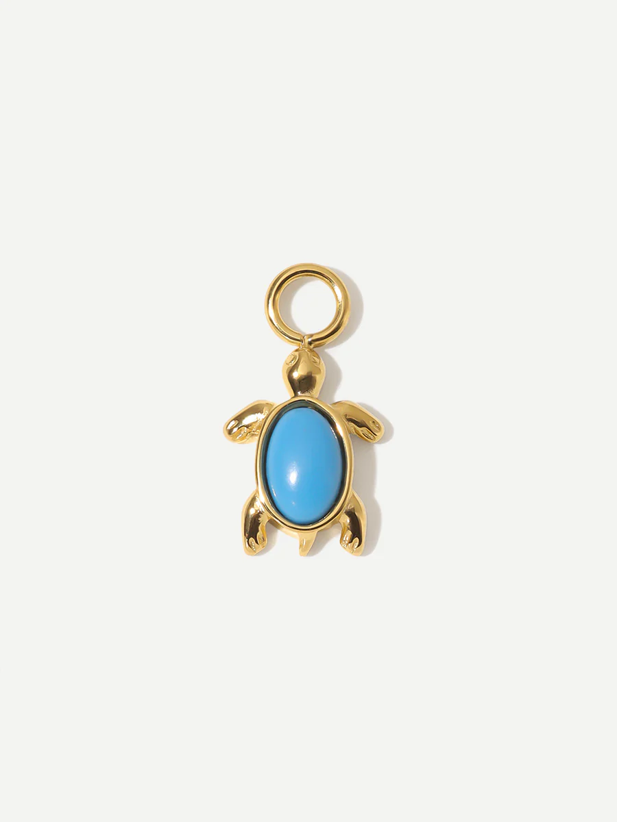 10,8x8,3mm Ocean Turtle Ohrring-Charm