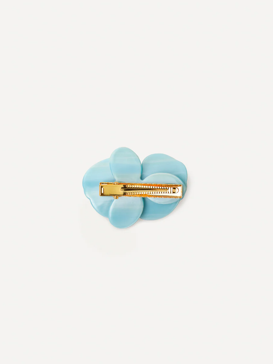 Orchid Glow Blue Hairpin - Image 5
