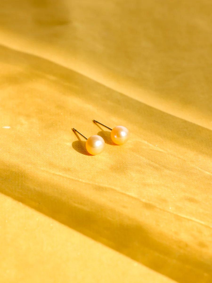 Pearl Beauty Orange Ohrringe - Image 4