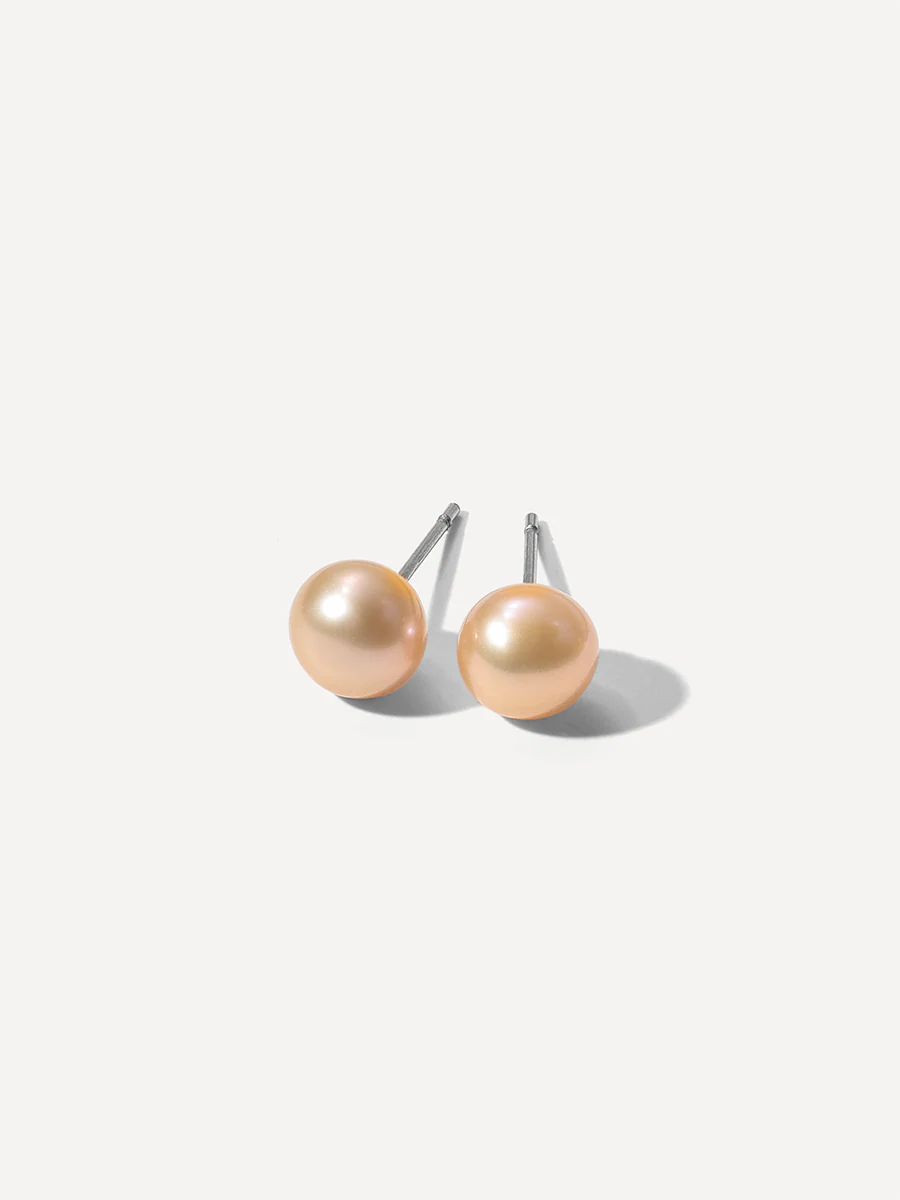 Pearl Beauty Orange Ohrringe - Image 6