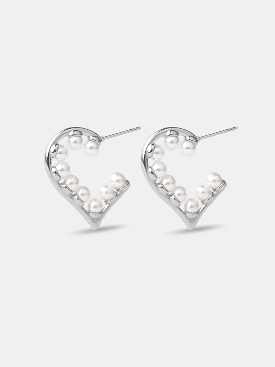 Pearl Heart Ohrringe - Image 13