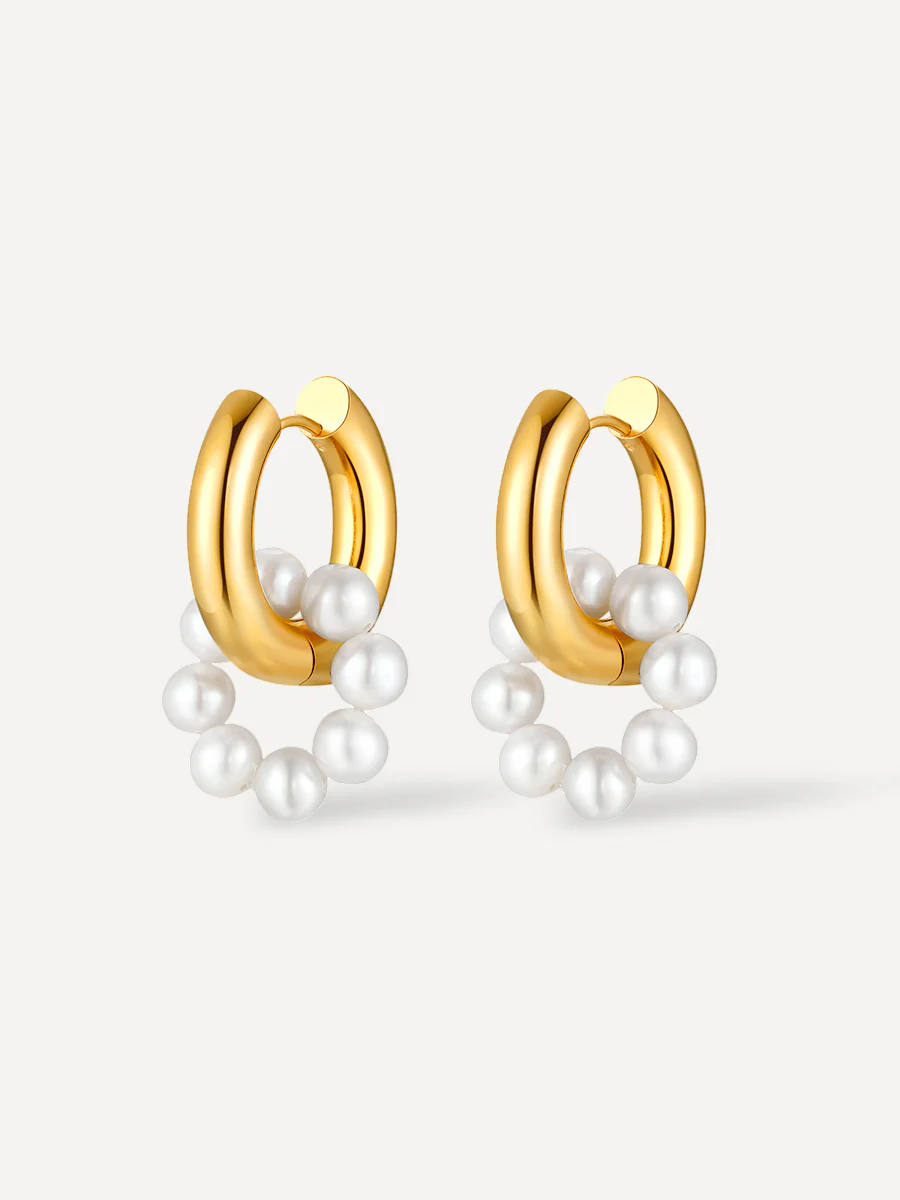 Pearl Hoop Ohrringe