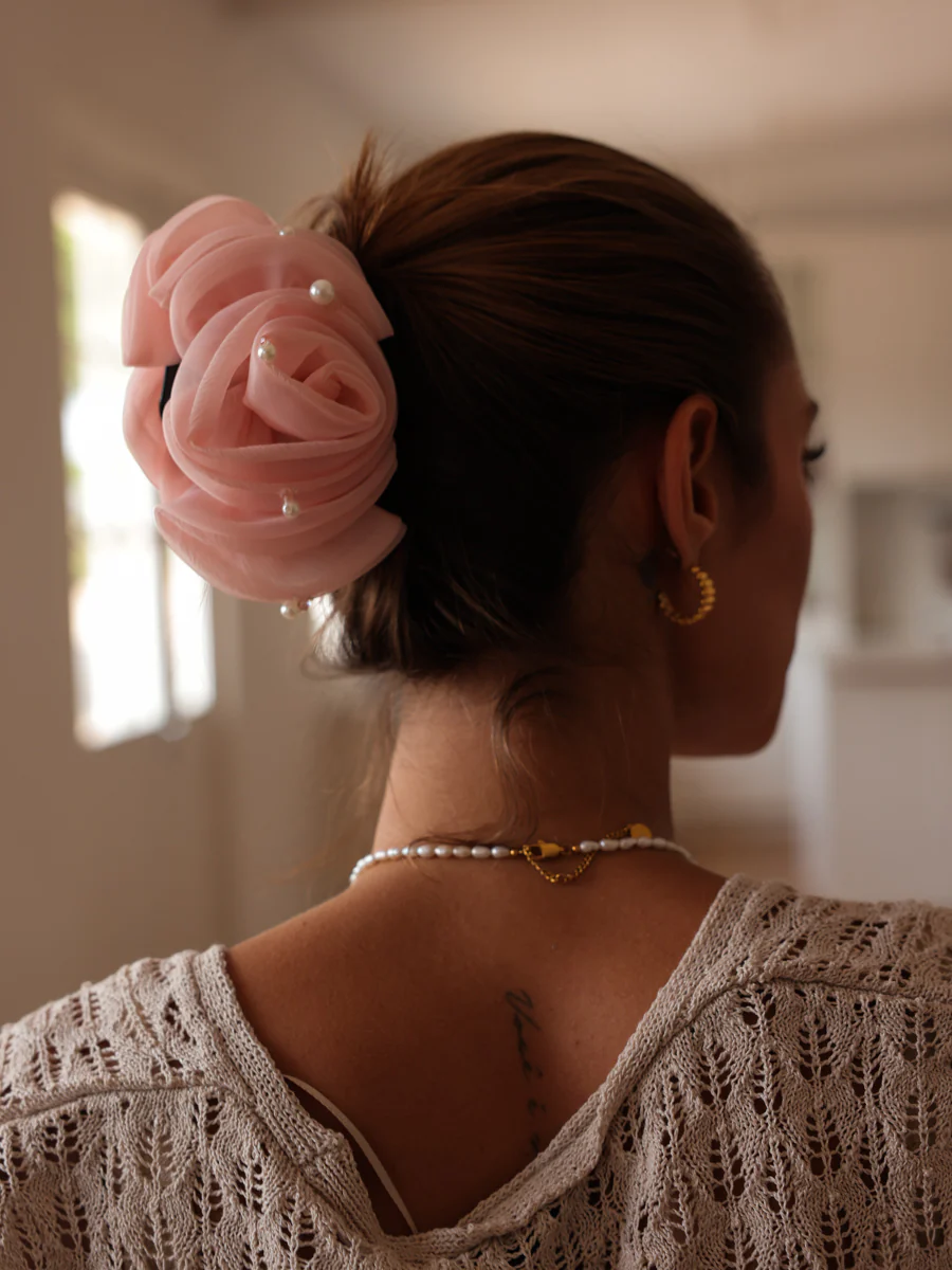 Pearl Rose Light Pink Haarklammer - Image 2