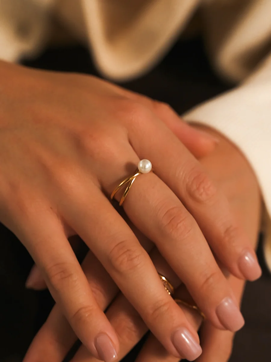 Pearl Twist Ring - Image 5