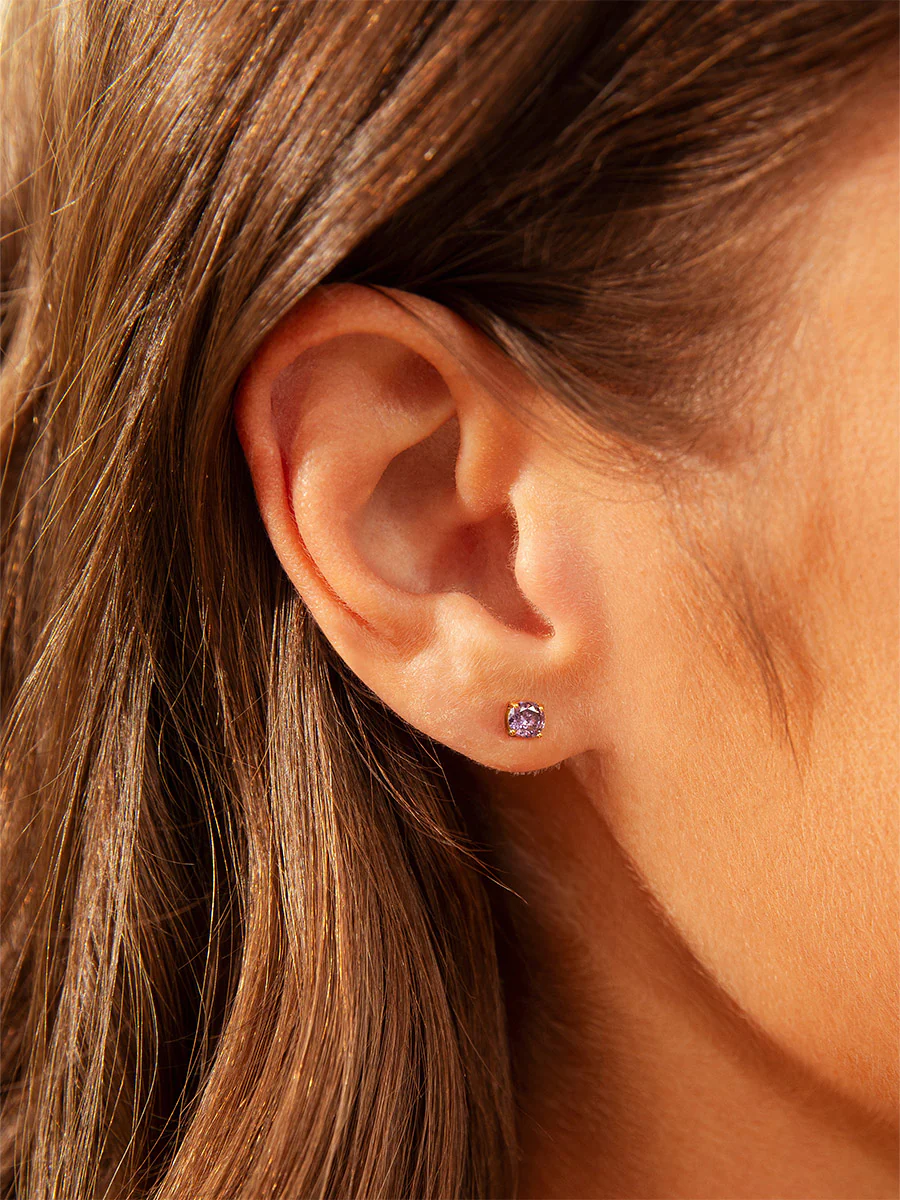 Purple Ohrstecker - Image 2