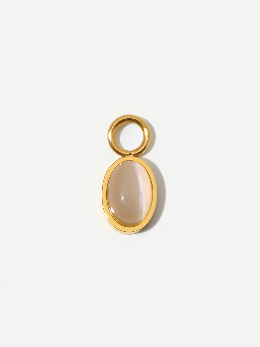 8x5,8mm Quiet Light Ohrring-Charm