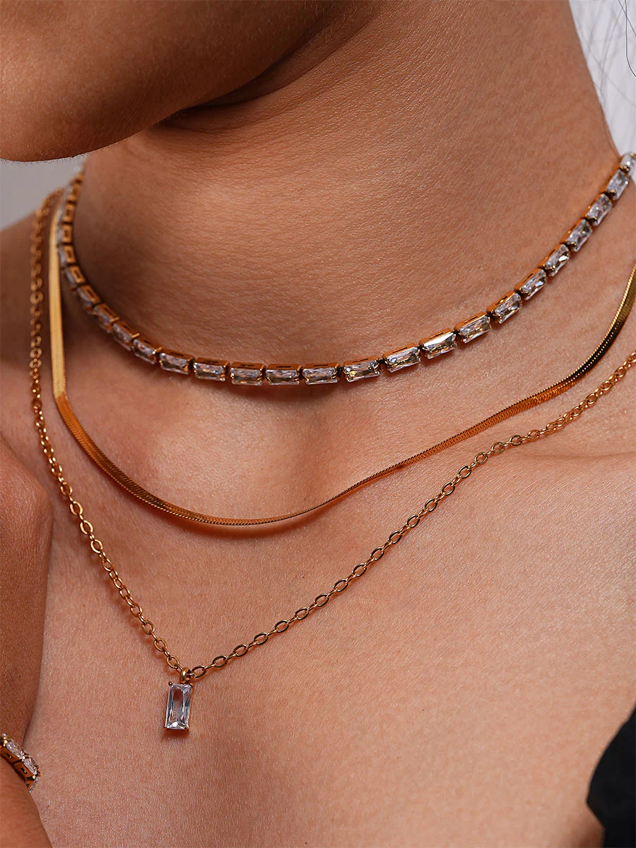 Rectangle Shining Kette - Image 3