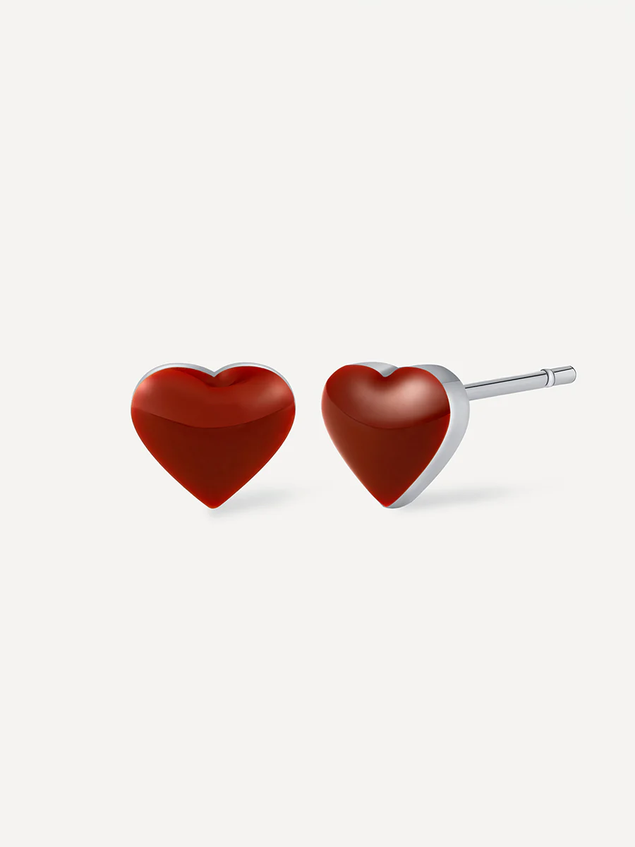 Red heart Ohrringe - Image 5