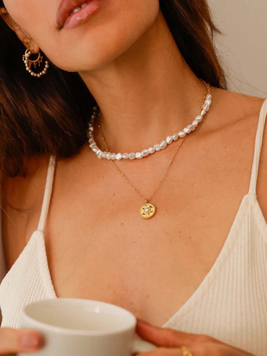 Retro Pearl Kette - Image 2