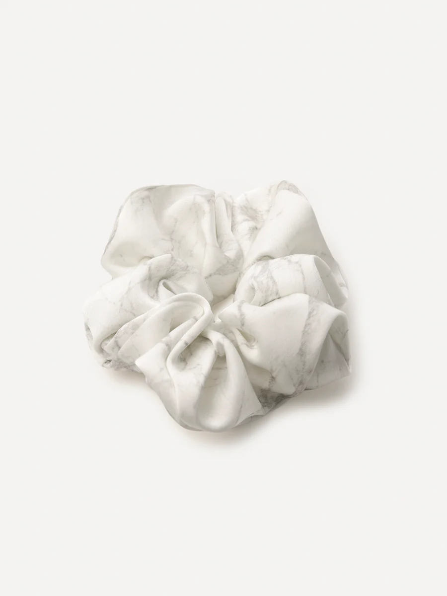 Serene Flow White Scrunchie - Image 6