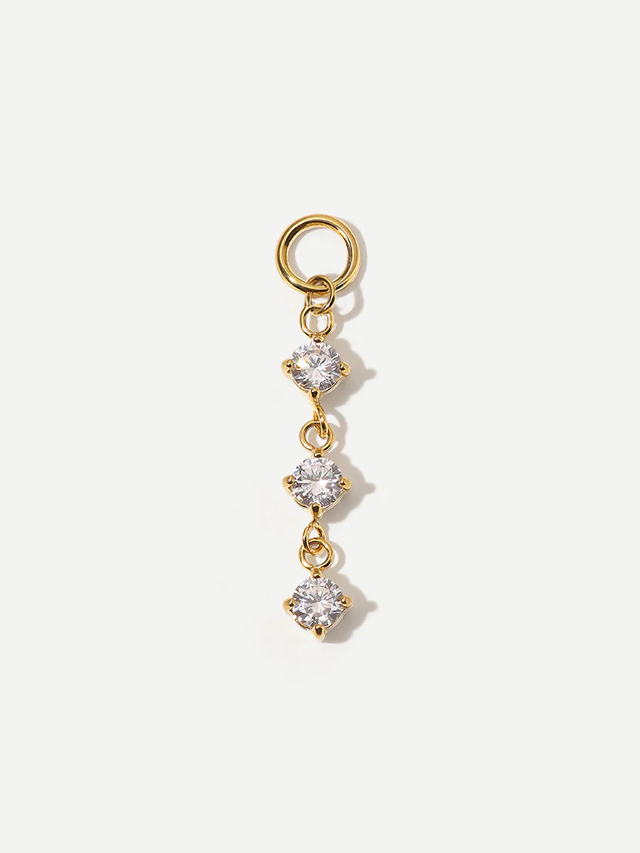 21,8x4mm Shiny Beauty Ohrring-Charm