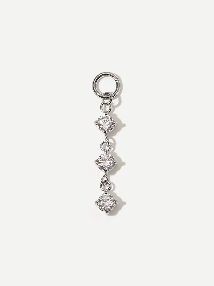 21,8x4mm Shiny Beauty Ohrring-Charm - Image 2