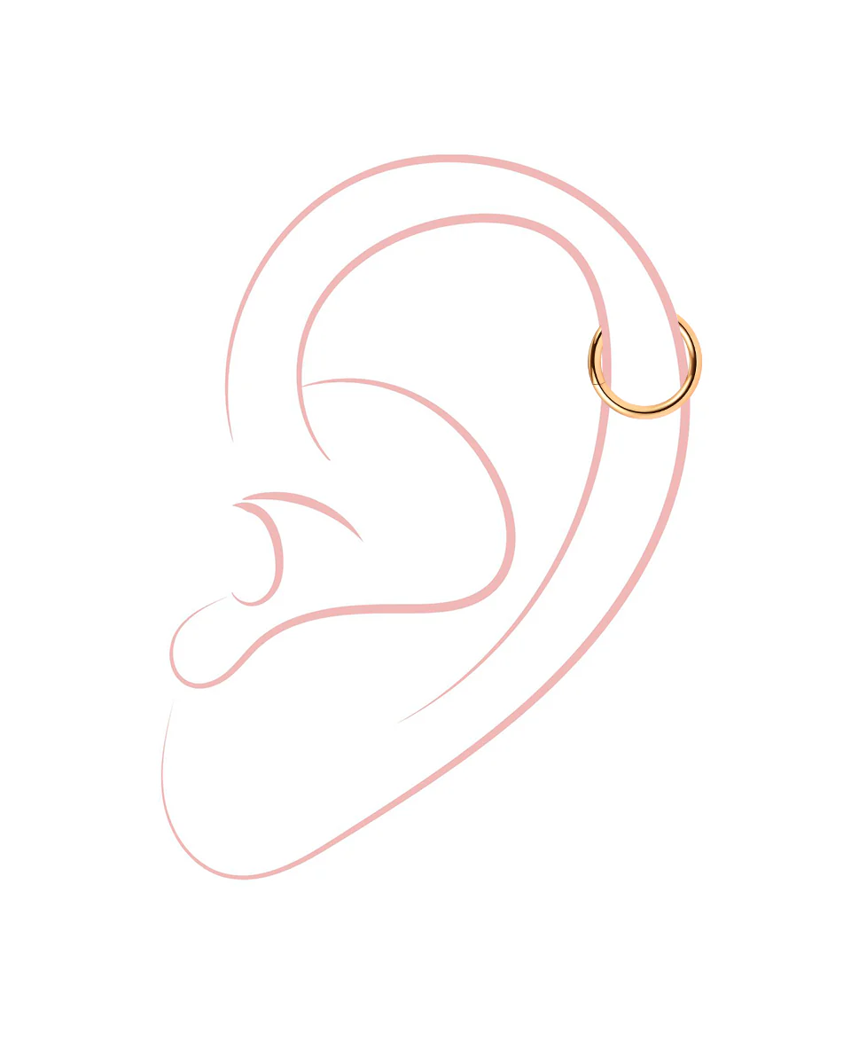 Simple Hoop Titan Piercing - Image 5
