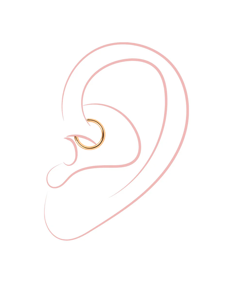Simple Hoop Titan Piercing - Image 6