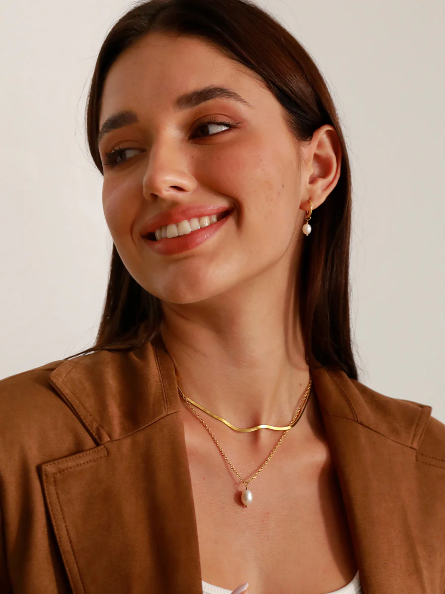 Simple Pearl Pendant Kette - Image 4