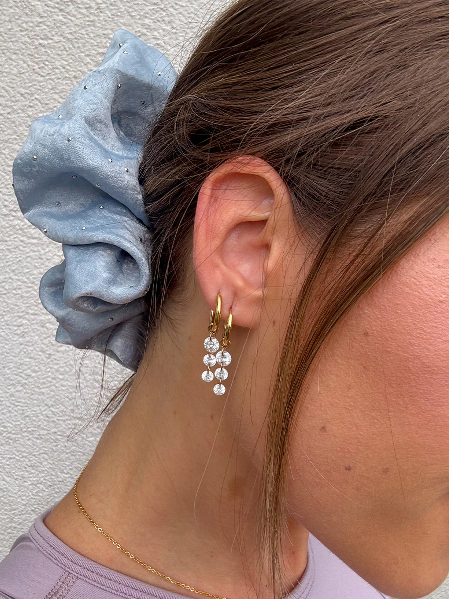 Sparkling Joy Blue Scrunchie - Image 6
