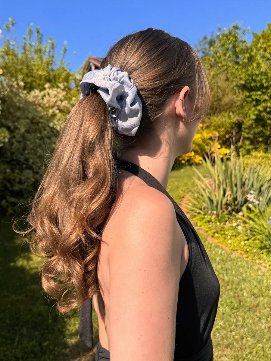 Sparkling Joy Blue Scrunchie - Image 7