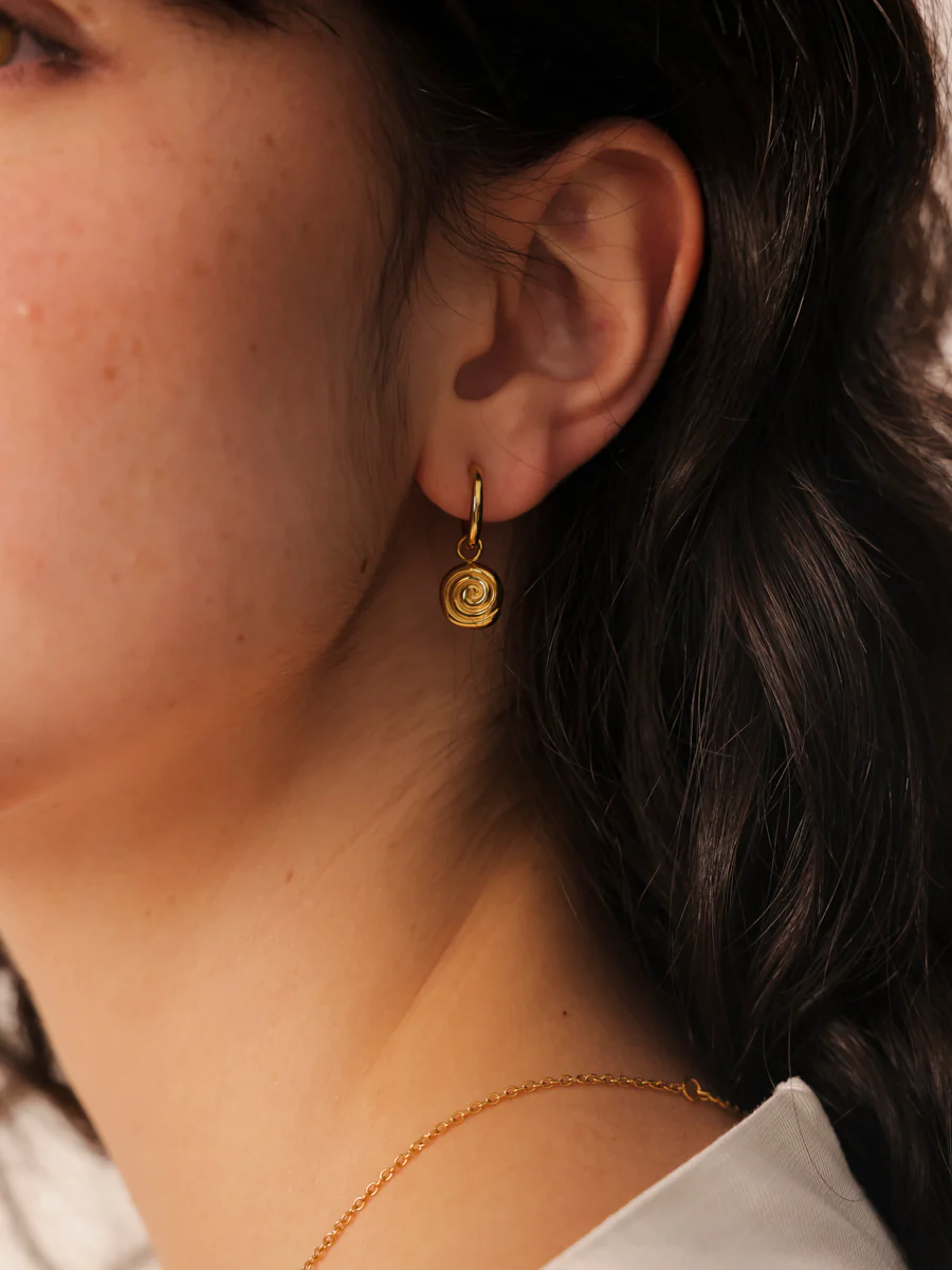 10,3mm Spiral Glow Ohrring-Charm - Image 3