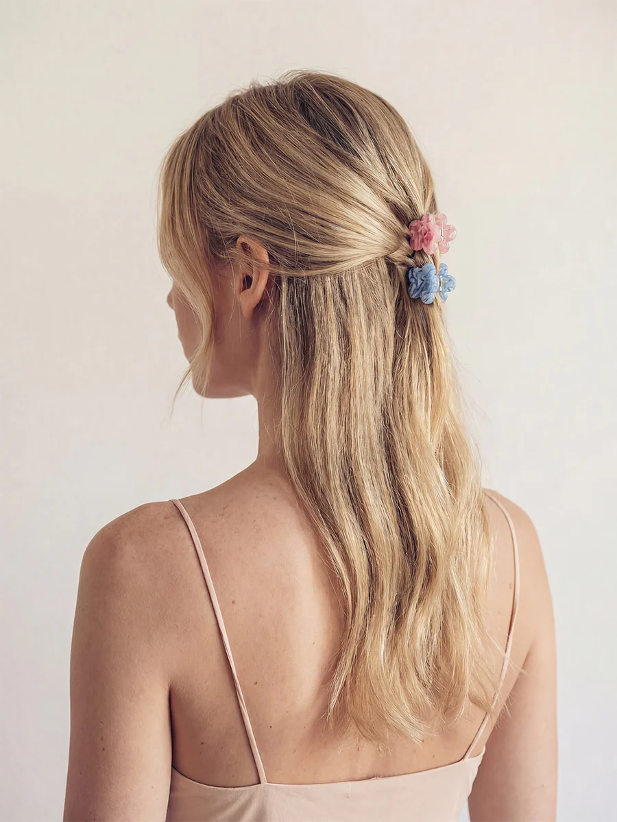 Sweet Petal Set Mini-Haarklammer Dreamy Blue Pink - Image 2