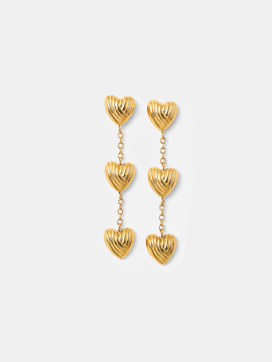 Trio Hearts Ohrringe