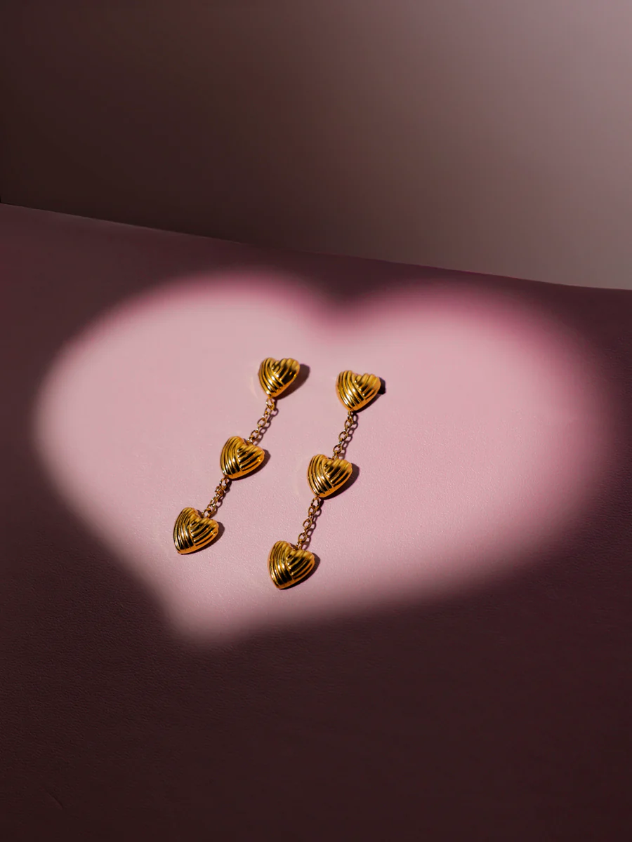 Trio Hearts Ohrringe - Image 4