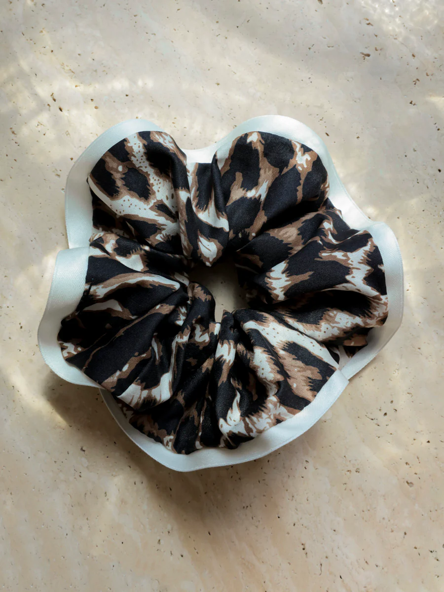 Urban Wild Leopard Scrunchie