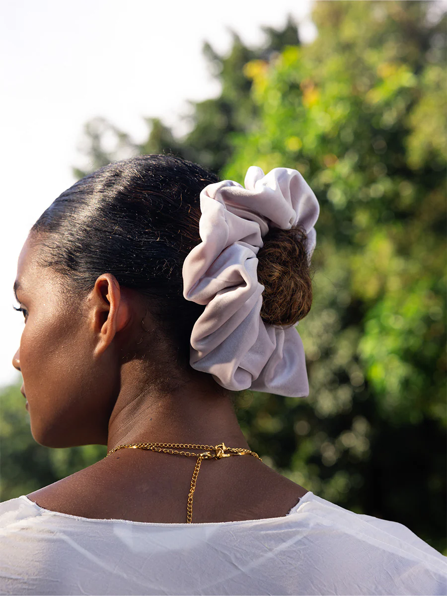 Velvet Dream Light Purple Scrunchie - Image 5