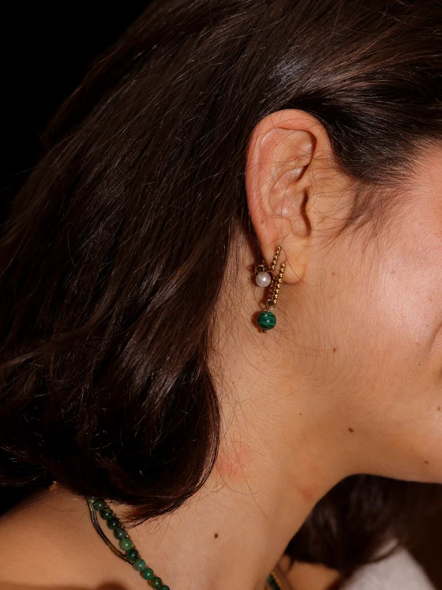 8mm Verdant Elegance Ohrring-Charm - Image 2